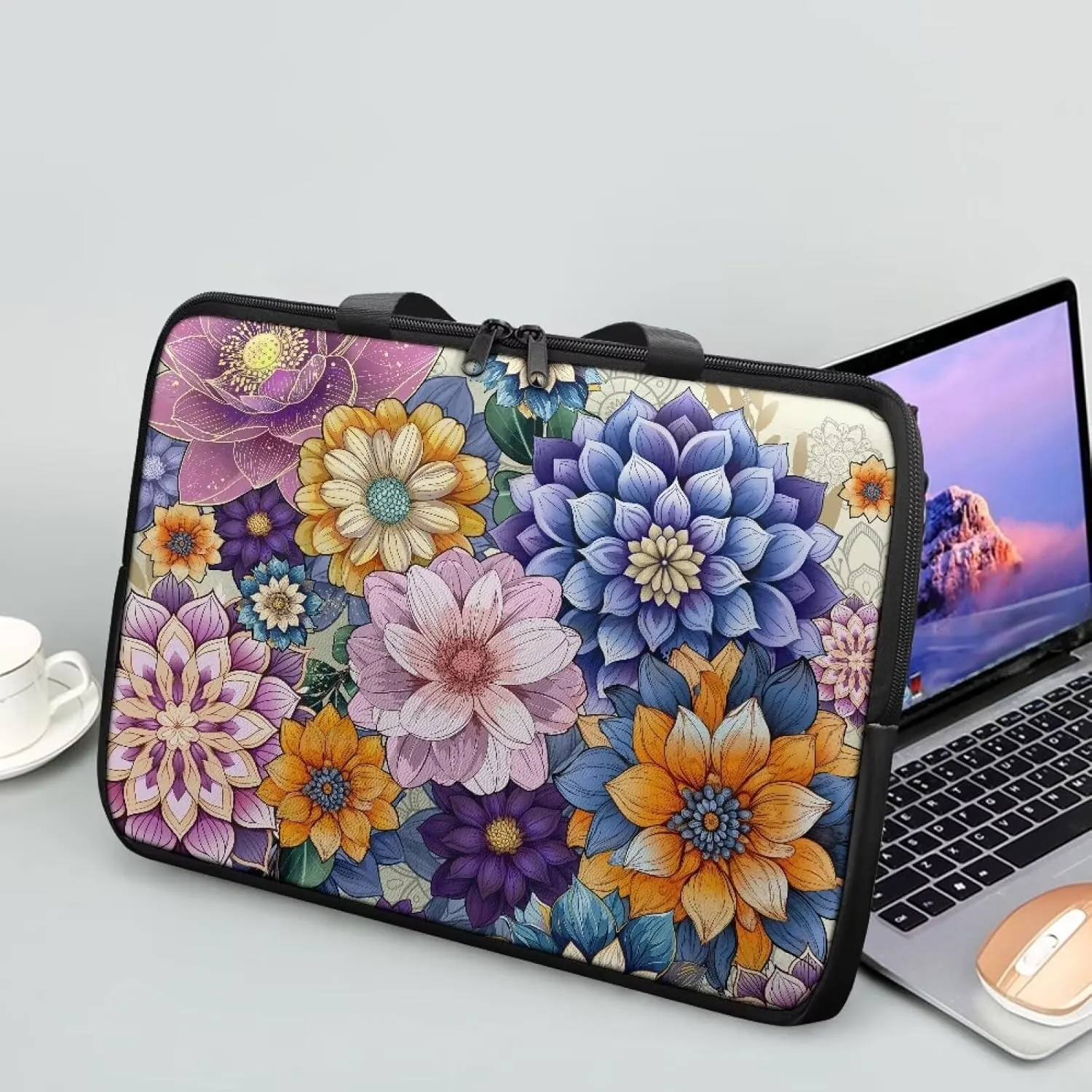 Laptop Sleeve Case,Water Resistant PU Leather Notebook Computer Pocket Case/Tablet Briefcase Carrying Bag