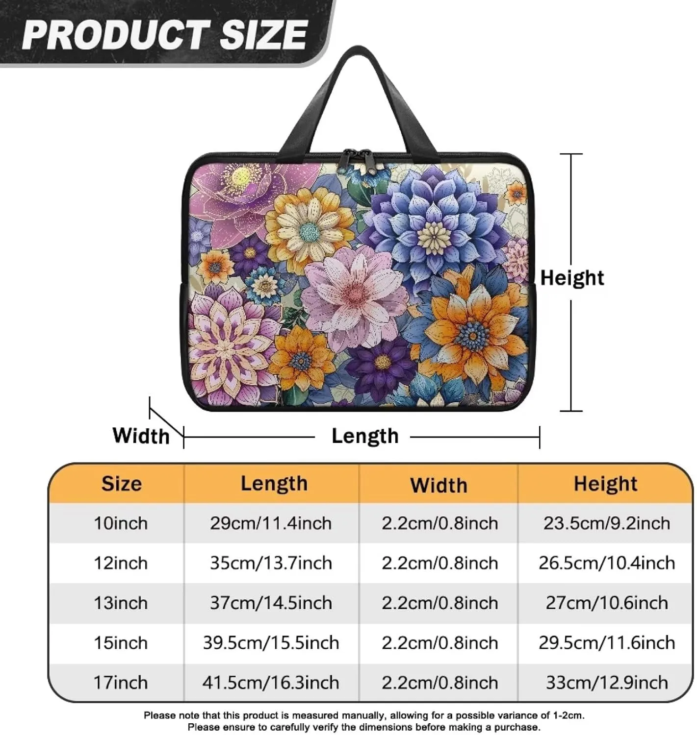 Laptop Sleeve Case,Water Resistant PU Leather Notebook Computer Pocket Case/Tablet Briefcase Carrying Bag