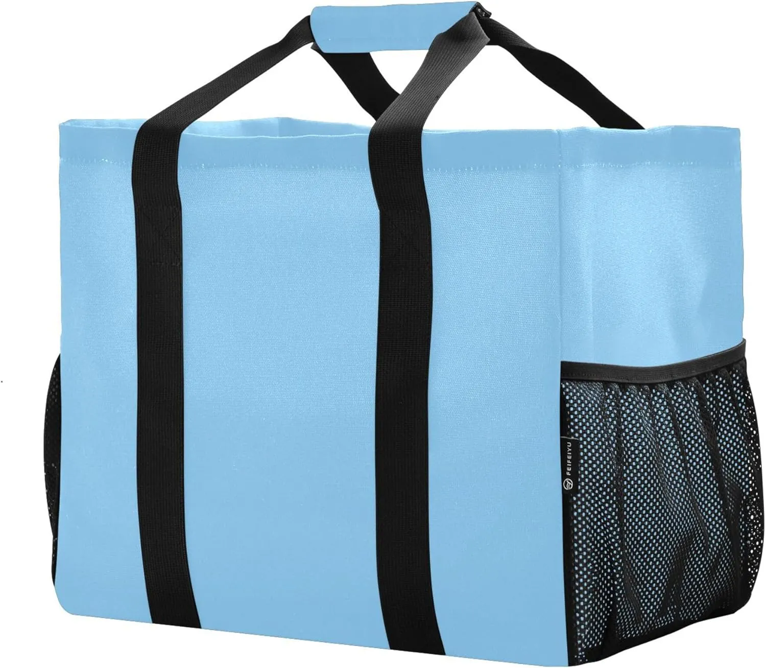 Large Utility Tote Bag For Women Foldable Large Beach Bag Water Resistant Canvas Laundry Tote