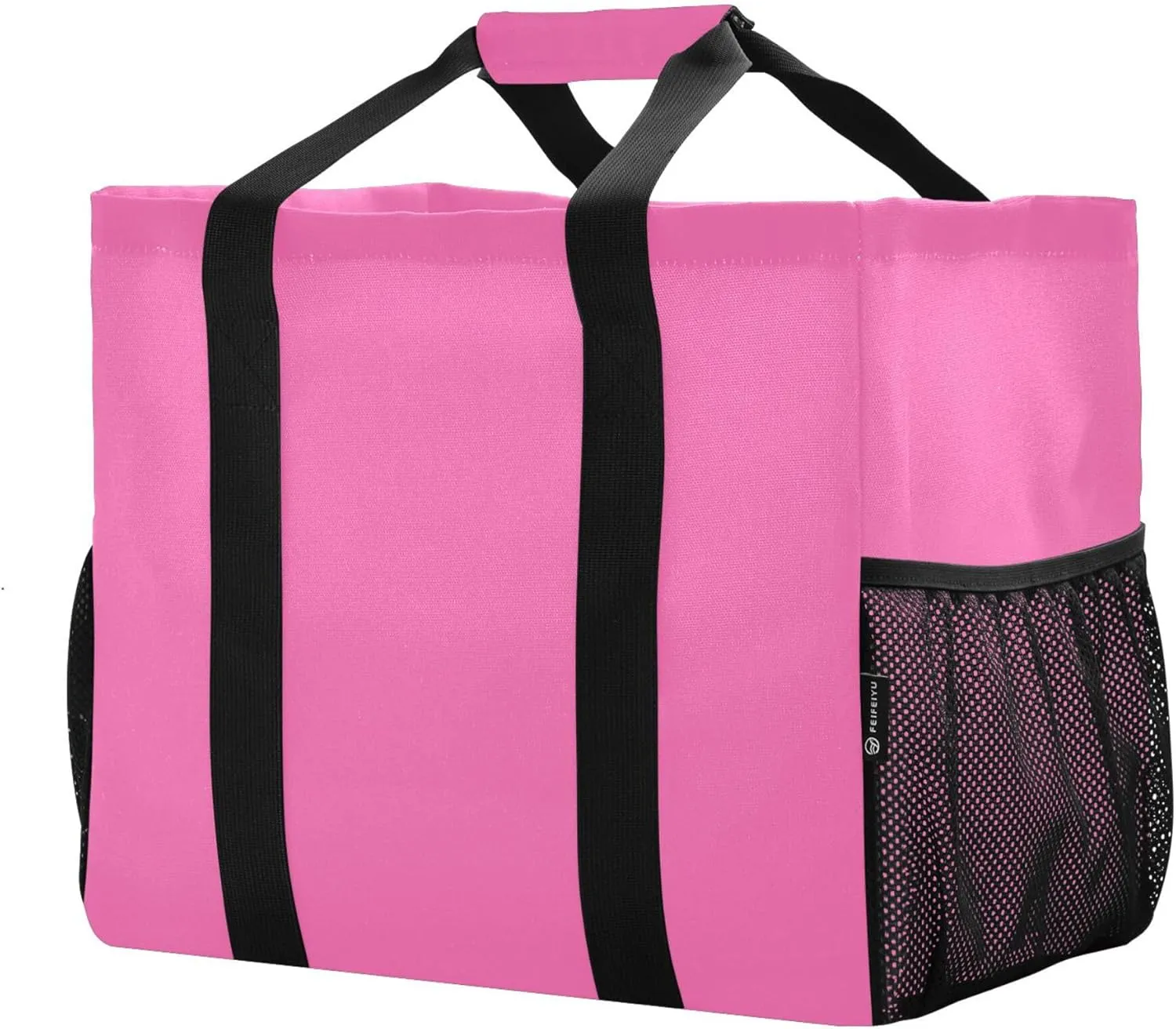 Large Utility Tote Bag For Women Foldable Large Beach Bag Water Resistant Canvas Laundry Tote