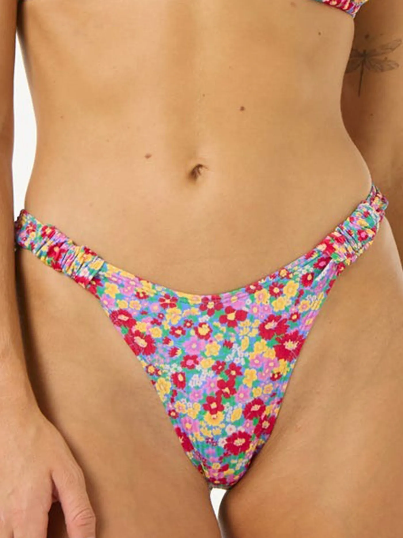 Las Flores High Leg Skimpy Bikini Bottom