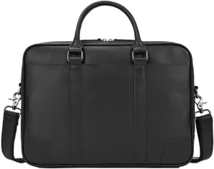 Leather Satchel Bag Retro Shoulder Mens Briefcase Water Resistant Laptop For Business Travel Computer Office