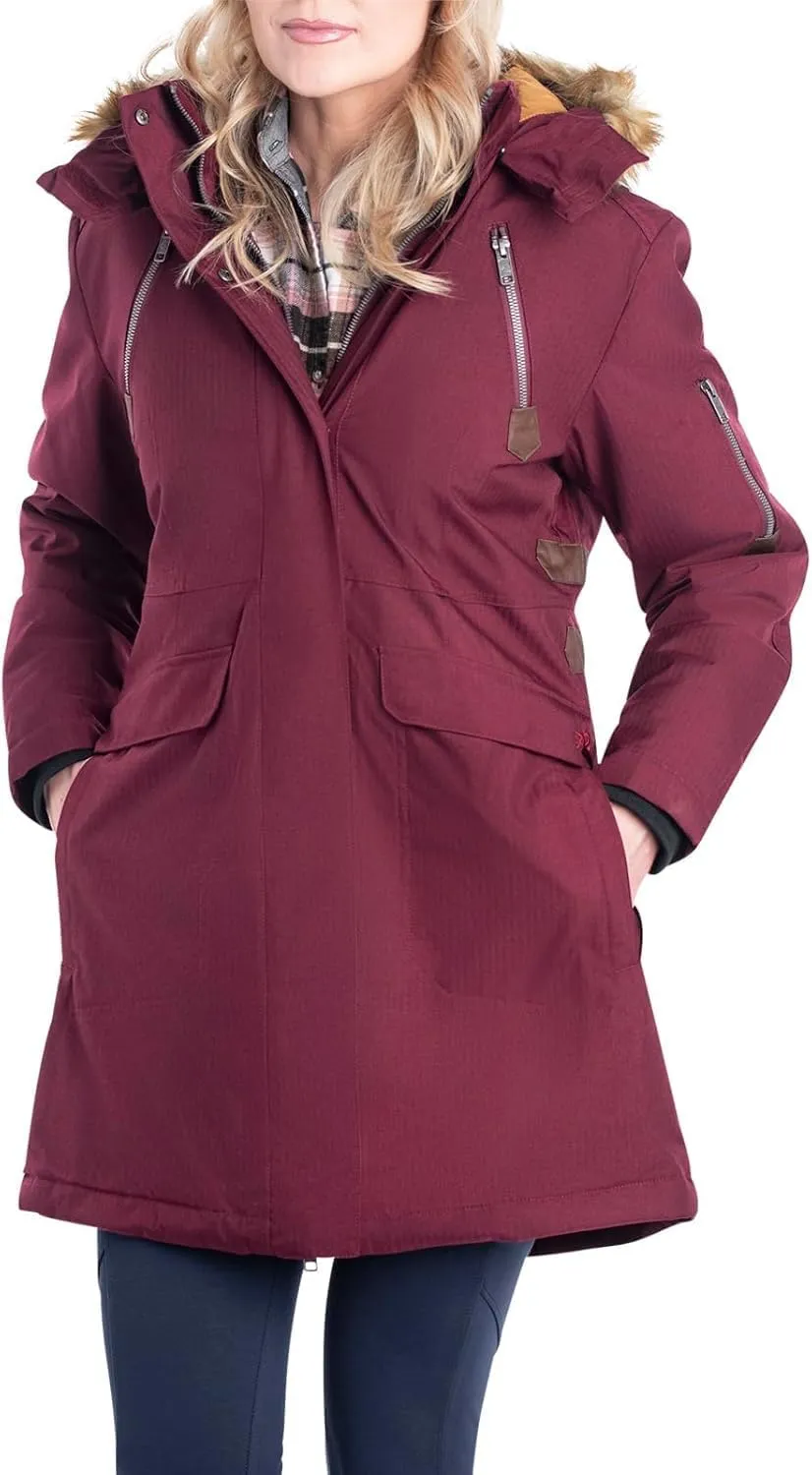 Legendary Whitetails Women's Water Resistant Anchorage Parka Winter Coat with Removable Hood