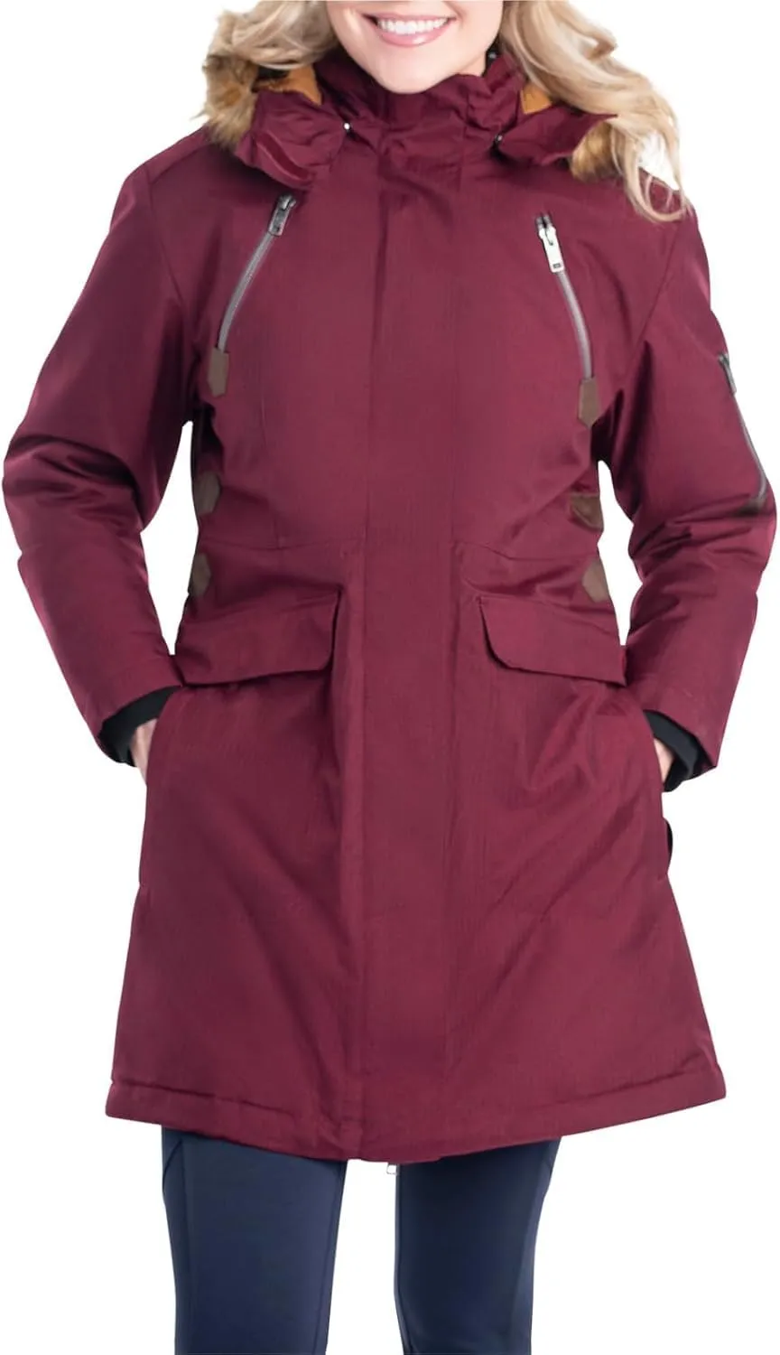 Legendary Whitetails Women's Water Resistant Anchorage Parka Winter Coat with Removable Hood