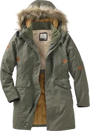 Legendary Whitetails Women's Water Resistant Anchorage Parka Winter Coat with Removable Hood