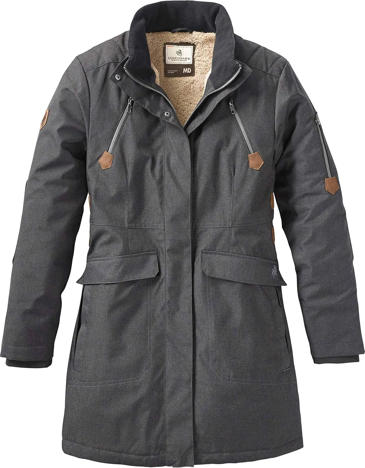 Legendary Whitetails Women's Water Resistant Anchorage Parka Winter Coat with Removable Hood