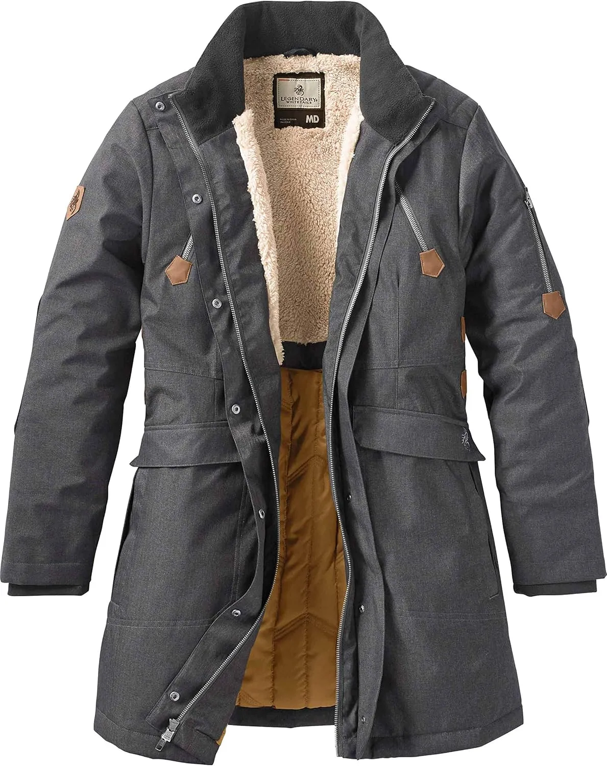 Legendary Whitetails Women's Water Resistant Anchorage Parka Winter Coat with Removable Hood
