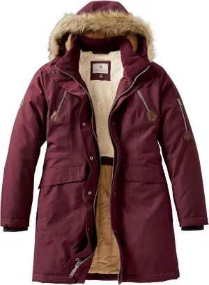 Legendary Whitetails Women's Water Resistant Anchorage Parka Winter Coat with Removable Hood