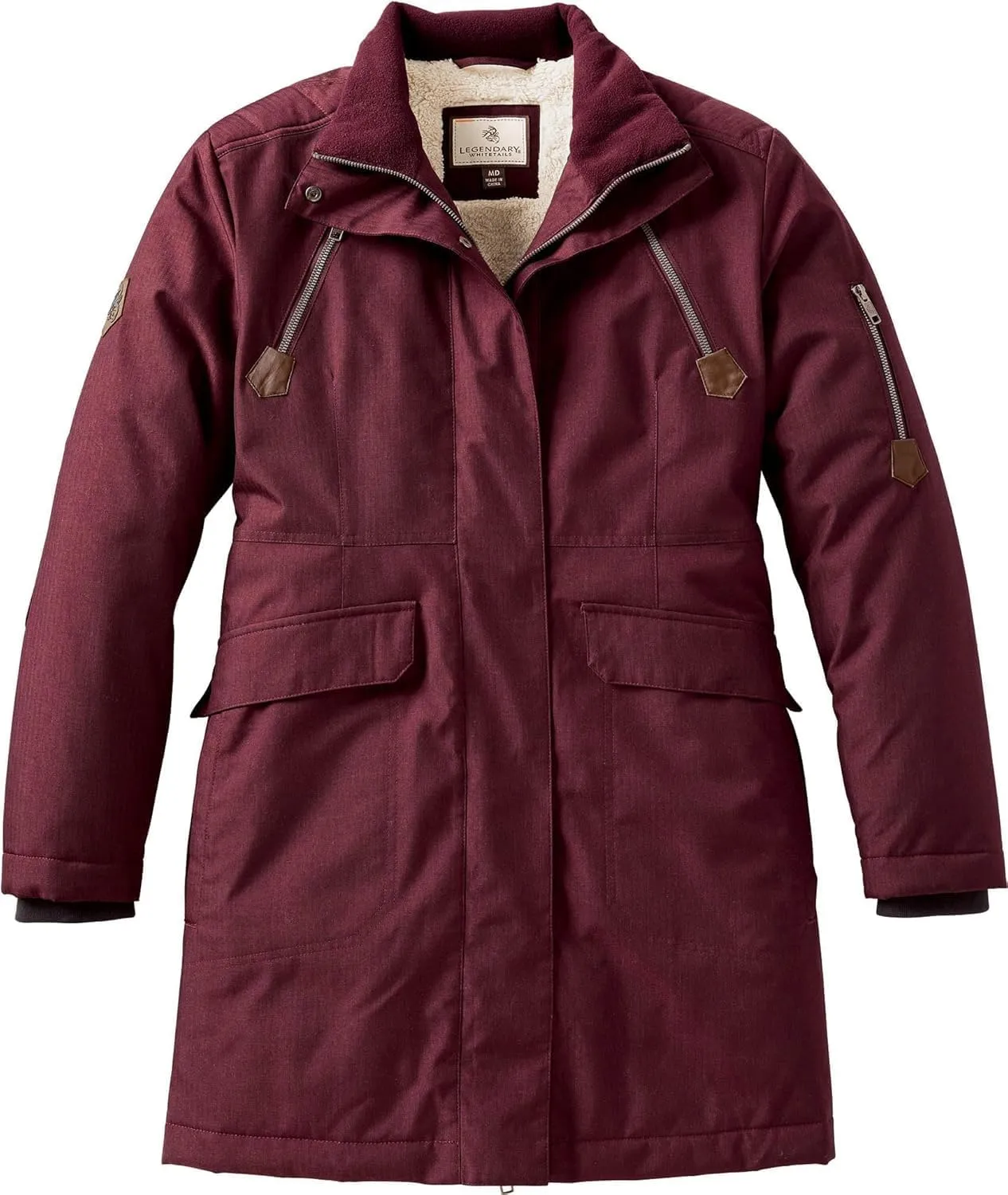 Legendary Whitetails Women's Water Resistant Anchorage Parka Winter Coat with Removable Hood