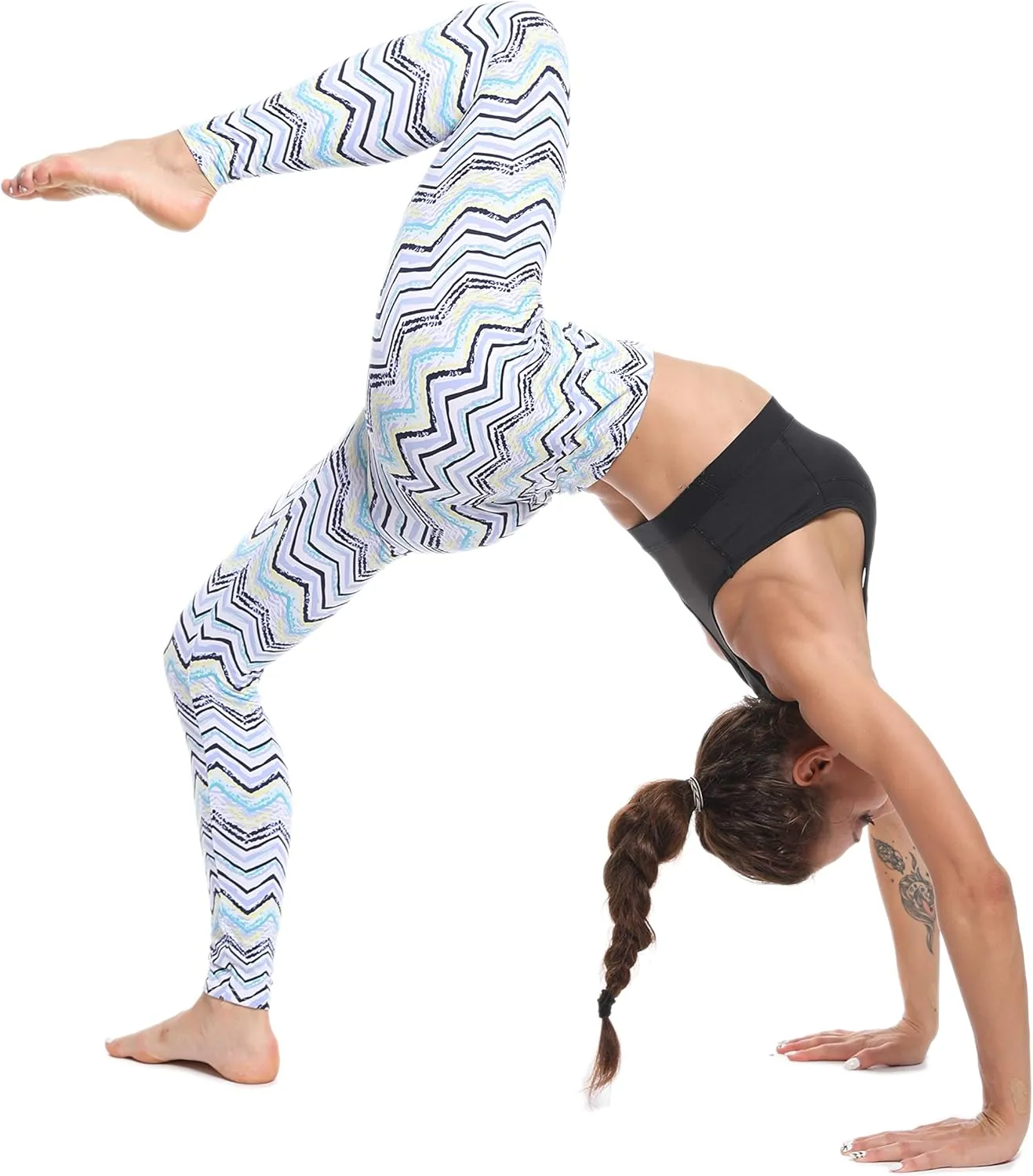 Leggings for Women Printed High Waist Ultra Soft Yoga Pants Comfy Workout Fashion Leggings -REG/Plus-150 Colors