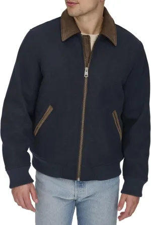Levi's Men's Mixed Media Western Plaid Bomber Jacket