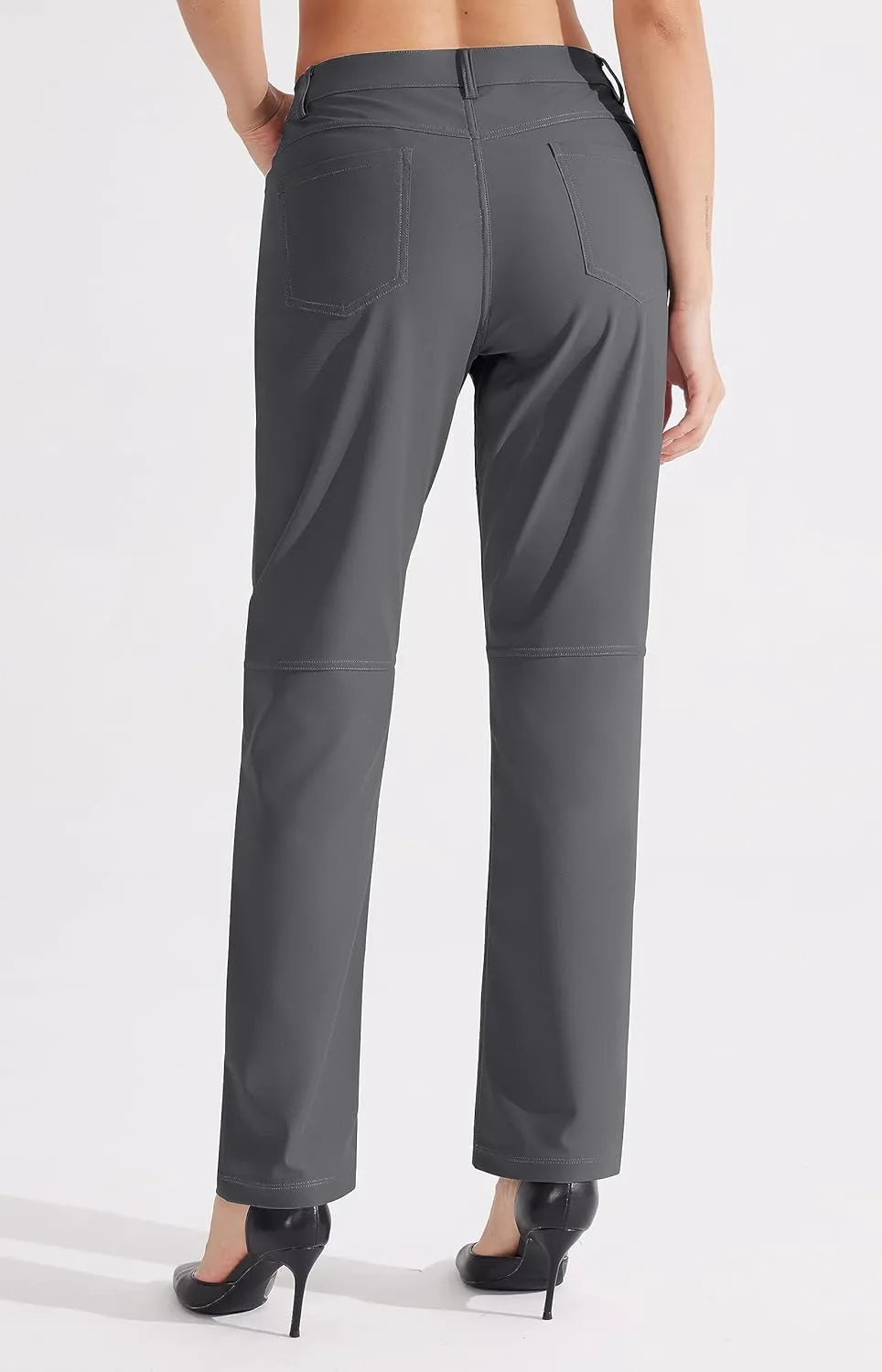 Libin Womens Dress Pants 29" 31" Stretch Straight Leg Work Slacks Office Business Casual Golf Pants for Travel Lightweight