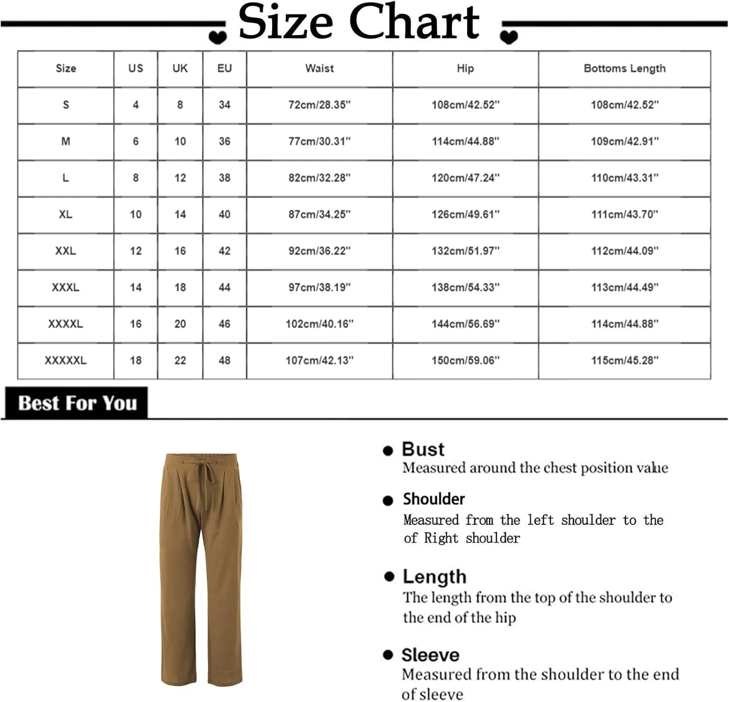 Linen Pants for Men Solid Lightweight Lounge Pants Drawstring Elastic Waist Summer Beach Casual Loose Fit Trouser