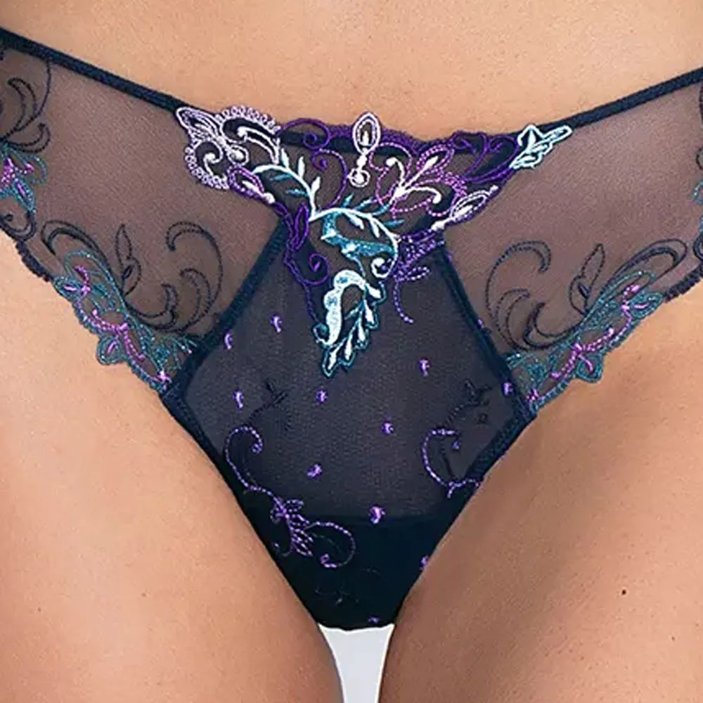 Lise Charmel 'Déesse Désirs' Midnight Blue Italian Brief