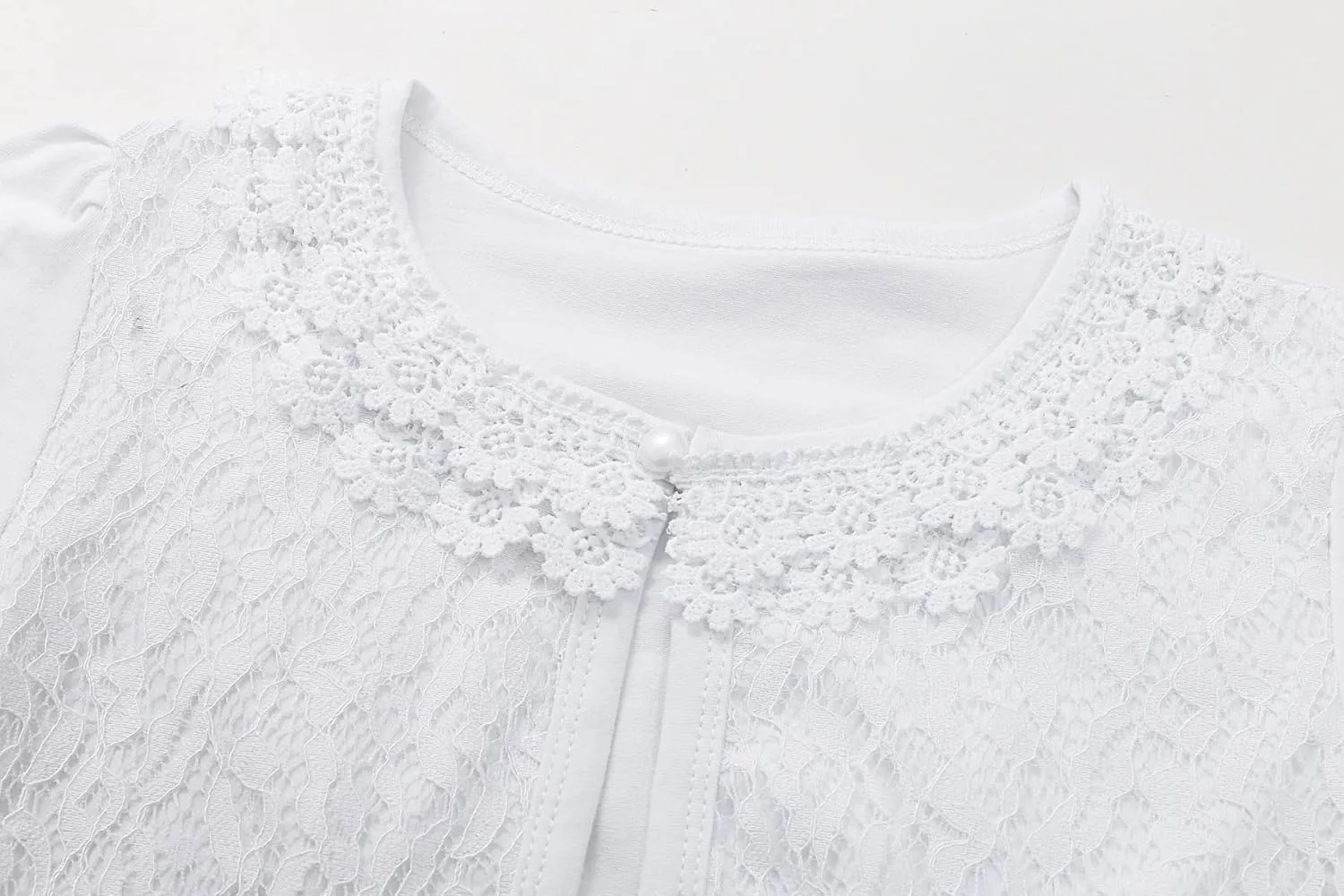 LUCKYGAL White Cardigan for Girls Shrug Sweaters Kids Lace Bolero for Party First Communion