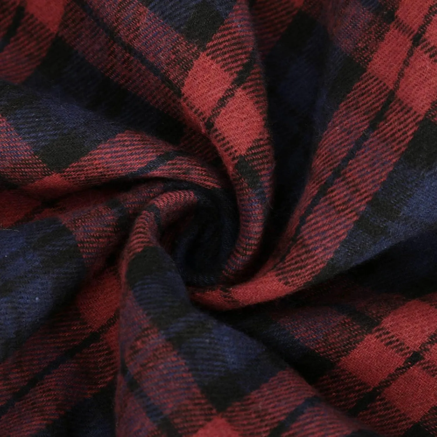 maisdgop Plaid Skirts for Women Winter Retro Woolen Warm Ankle Length Skirt 2024 Comfy Soft High Waisted Pleated Skirts