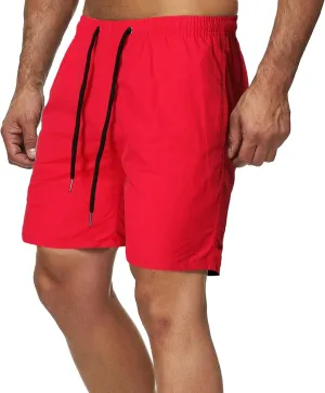 Maiyifu-GJ Men's Lightweight Casual Running Shorts Elastic Waistband Gym Workout Shorts Summer Athletic Short Pants for Men