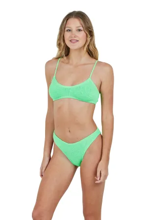 Maldives Spaghetti Straps One Size Bikini TOP ONLY (Jungle Green)