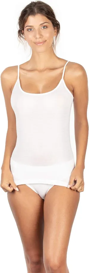 MaRe  Luxury Merino Wool Blend Camisole With Lace Trim. Proudly Made in Italy.