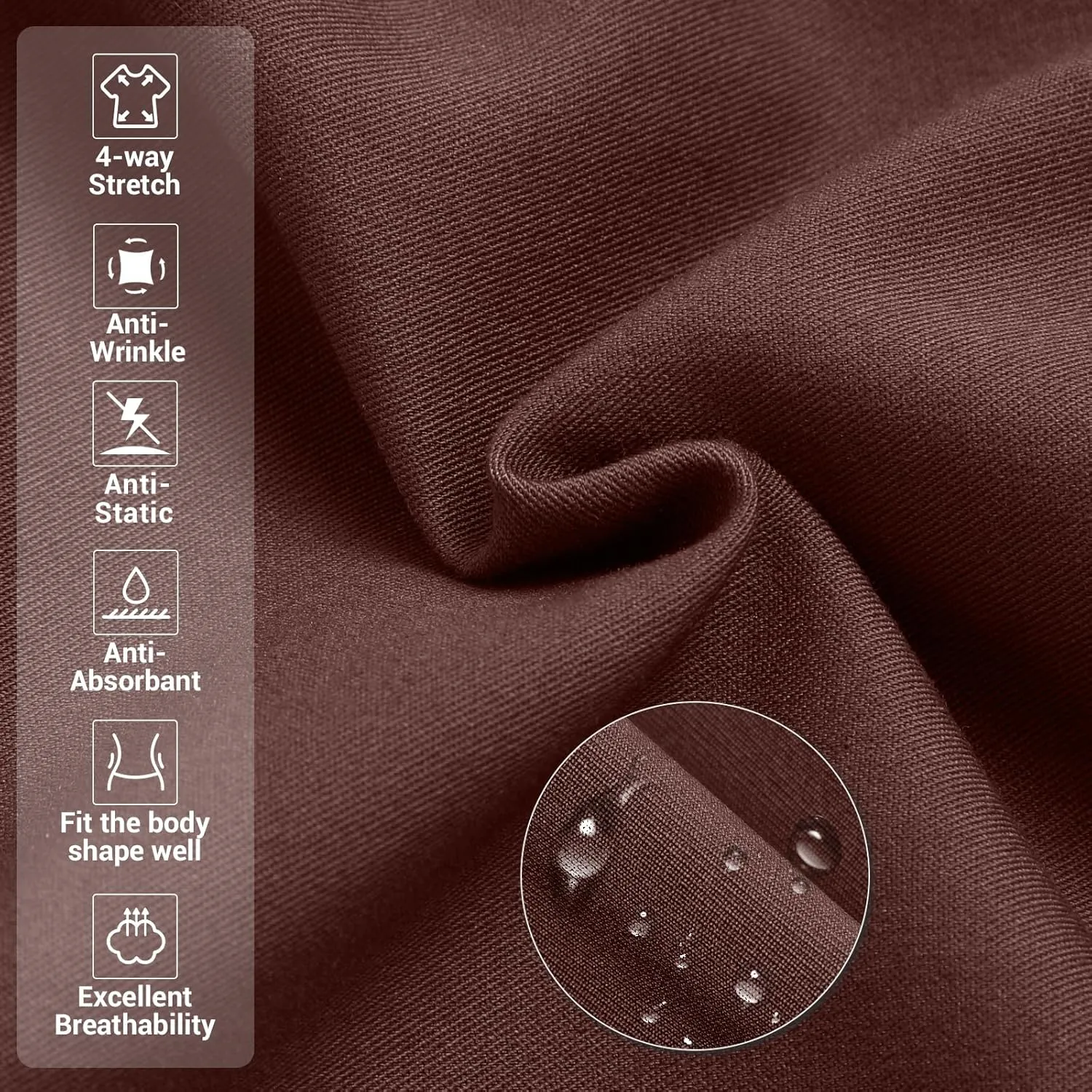 Medical Scrub Pants for Women, Jogger Scrub Pants with 5 Pockets Drawstring Cargo Pants Mid-Rise Womens Scrubs Pant