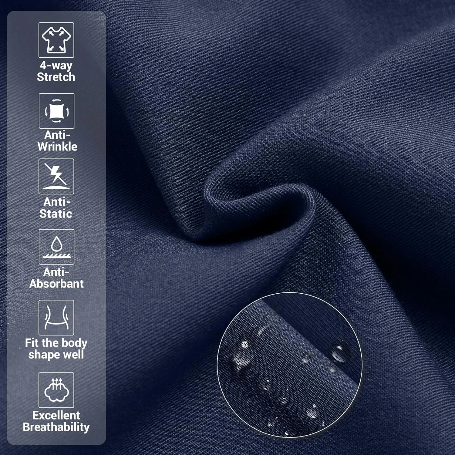 Medical Scrub Pants for Women, Jogger Scrub Pants with 5 Pockets Drawstring Cargo Pants Mid-Rise Womens Scrubs Pant