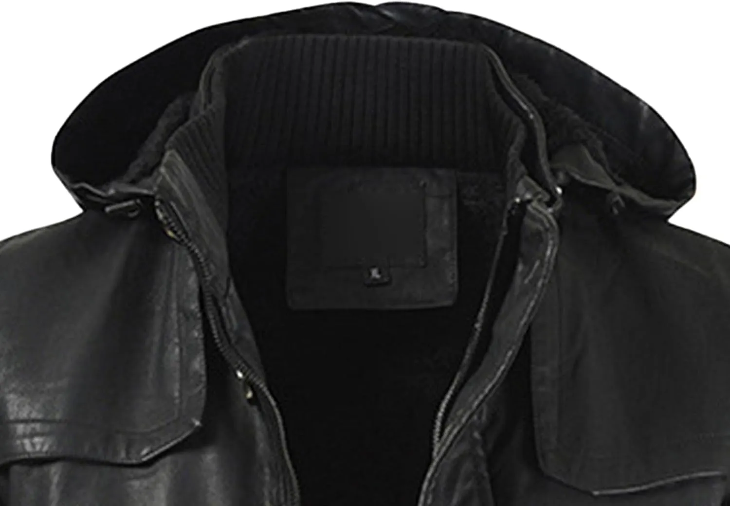 Men Pu Leather Zipper Trench Coat Hooded Casual Motorcycle Long Leather Jacket Vintage Biker Windbreaker With Belt