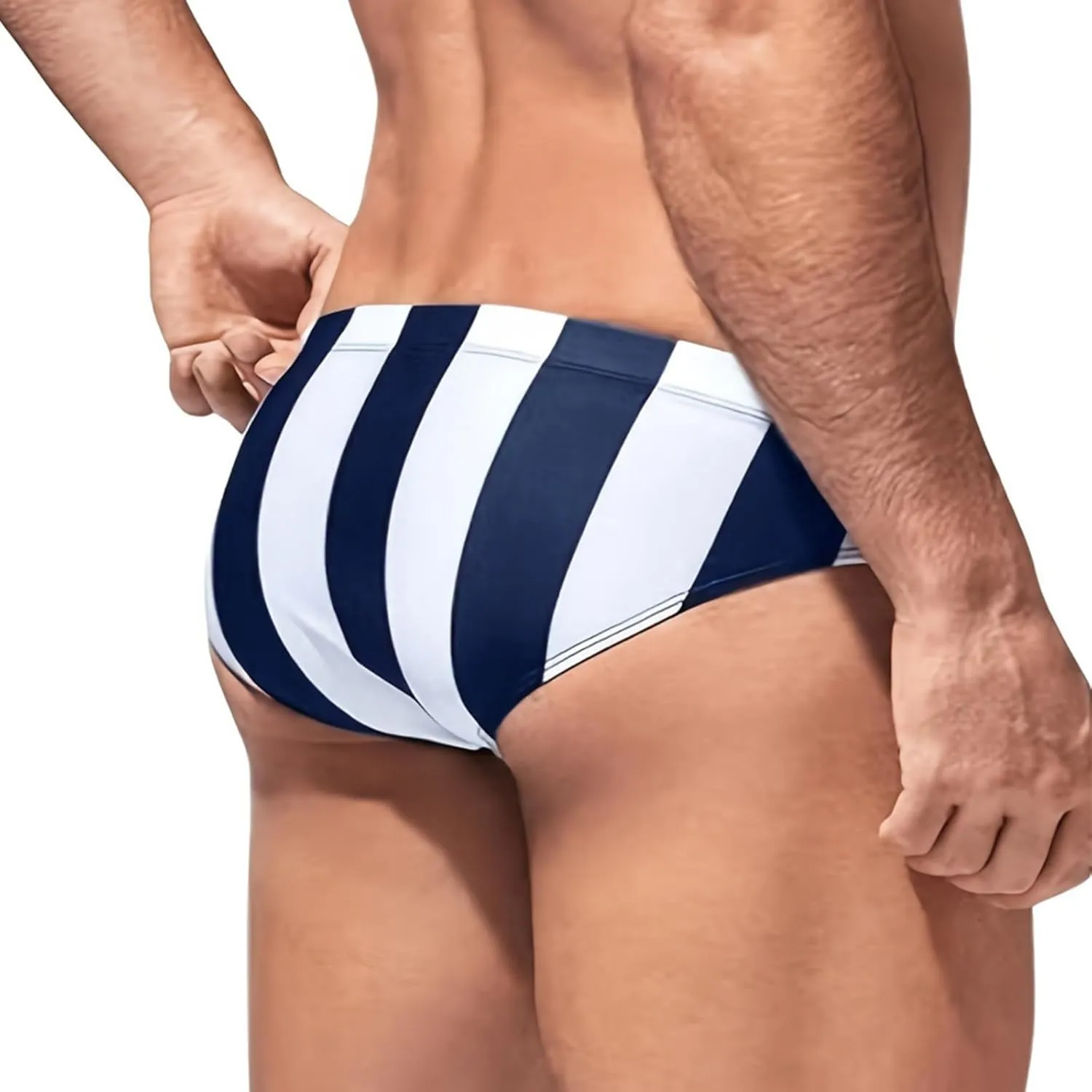 Men Swimwear Swimming Briefs Bikini Boxer Trunks Swimsuits Bathing Suits Independent Day American Flag Printed Shorts