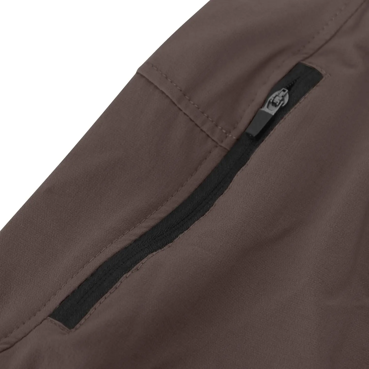 Men's Athletic Pants Lightweight Stretch Joggers Slim Fit Workout Bottoms with Zipper Pockets for Training