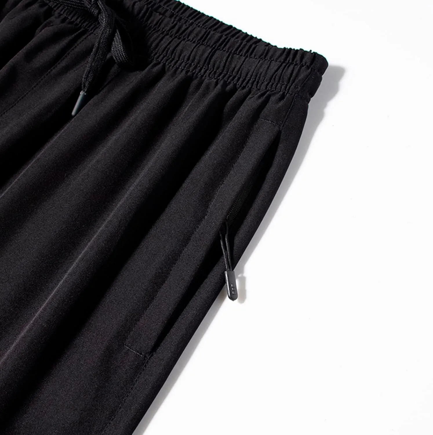 Men's Athletic Pants Thin Lightweight Quick Dry Pants Loose Ice Silk Solid Sports Trousers Straight Leg Cargo Pant