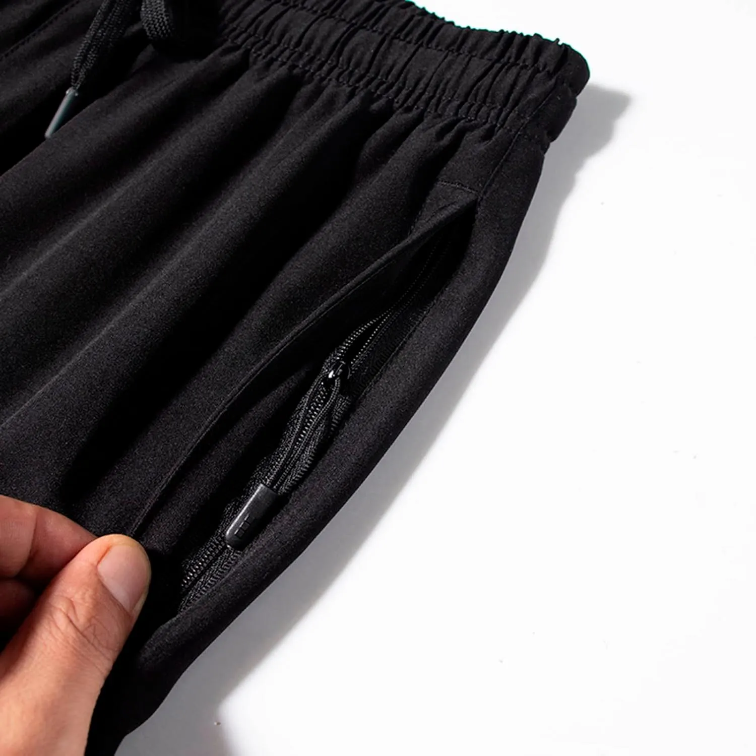 Men's Athletic Pants Thin Lightweight Quick Dry Pants Loose Ice Silk Solid Sports Trousers Straight Leg Cargo Pant