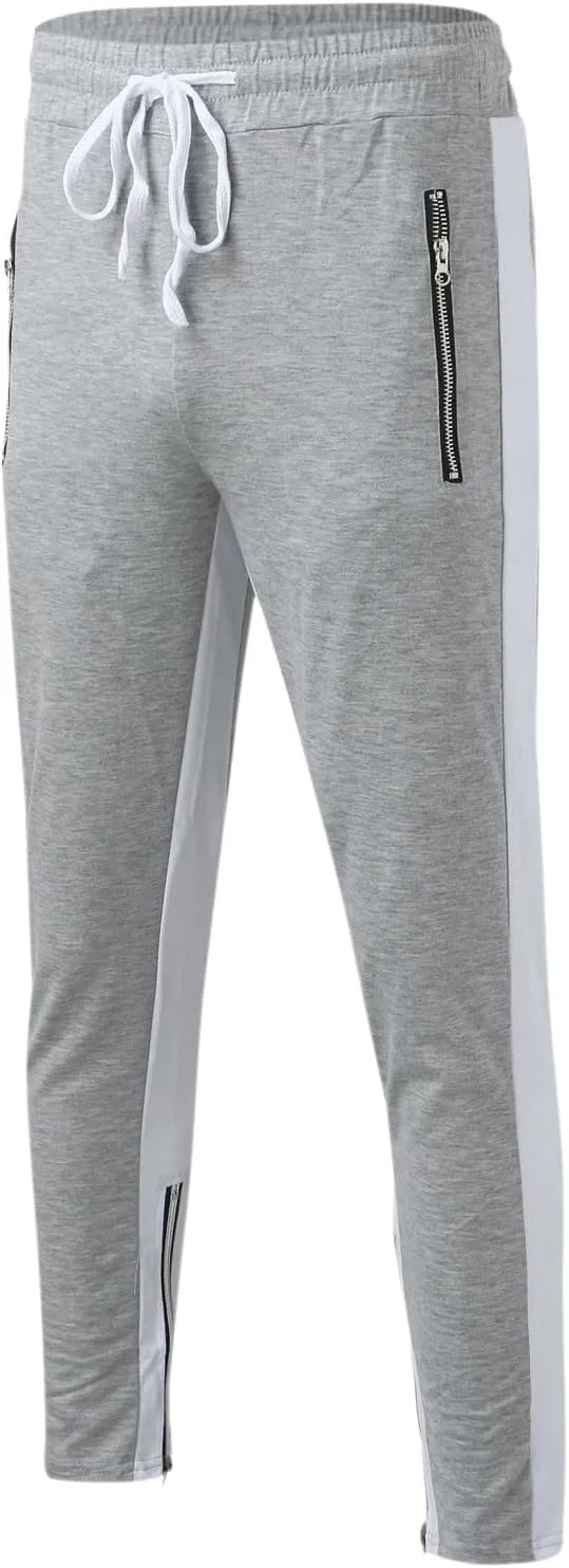 Mens Autumn Winter Cargo Joggers Stretch Pants Casual Twill Cotton Elastic Drawstring Outdoor Hiking Sweatpants