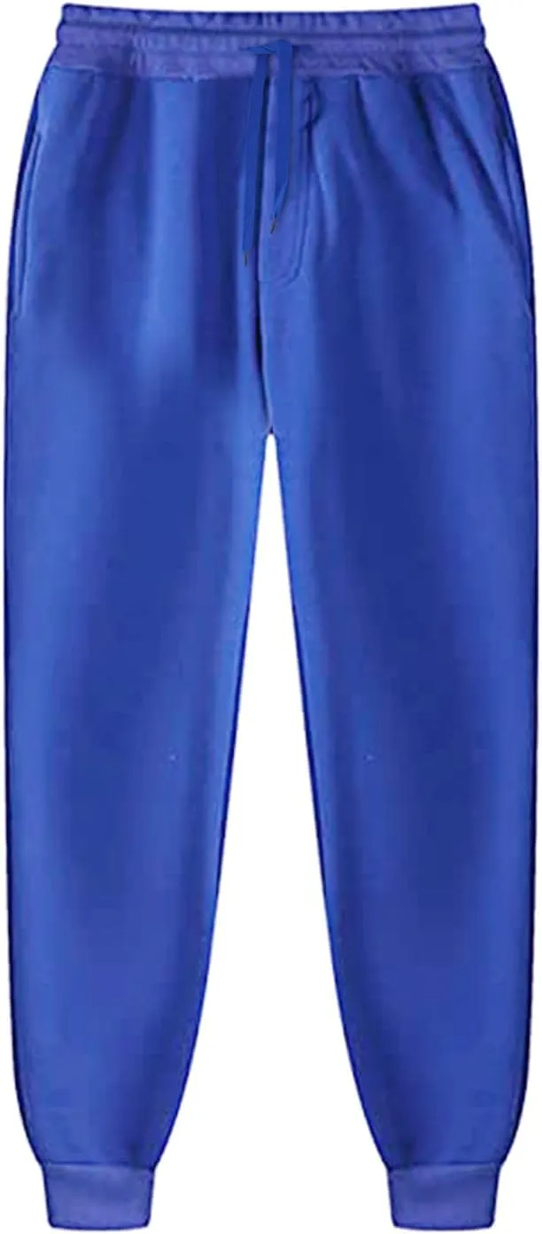 Men's Autumn Winter Pants Color Trousers Drawstring Athletic Joggers Sweatpants Outdoor Wearing Pants with Pockets
