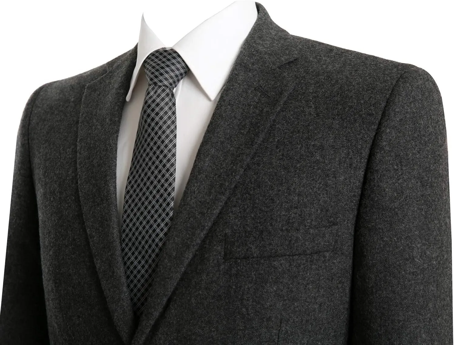 Men's Blazer Sport Coat Classic Fit Wool Blend 2 Button Business Suits Jacket