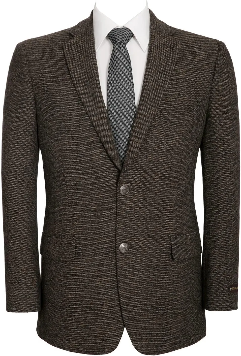 Men's Blazer Sport Coat Classic Fit Wool Blend 2 Button Business Suits Jacket