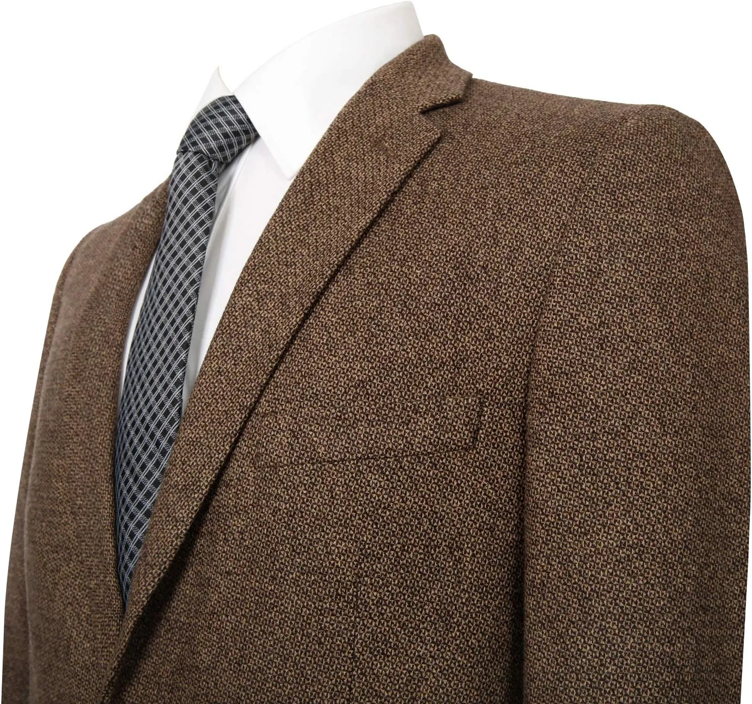 Men's Blazer Sport Coat Classic Fit Wool Blend 2 Button Business Suits Jacket