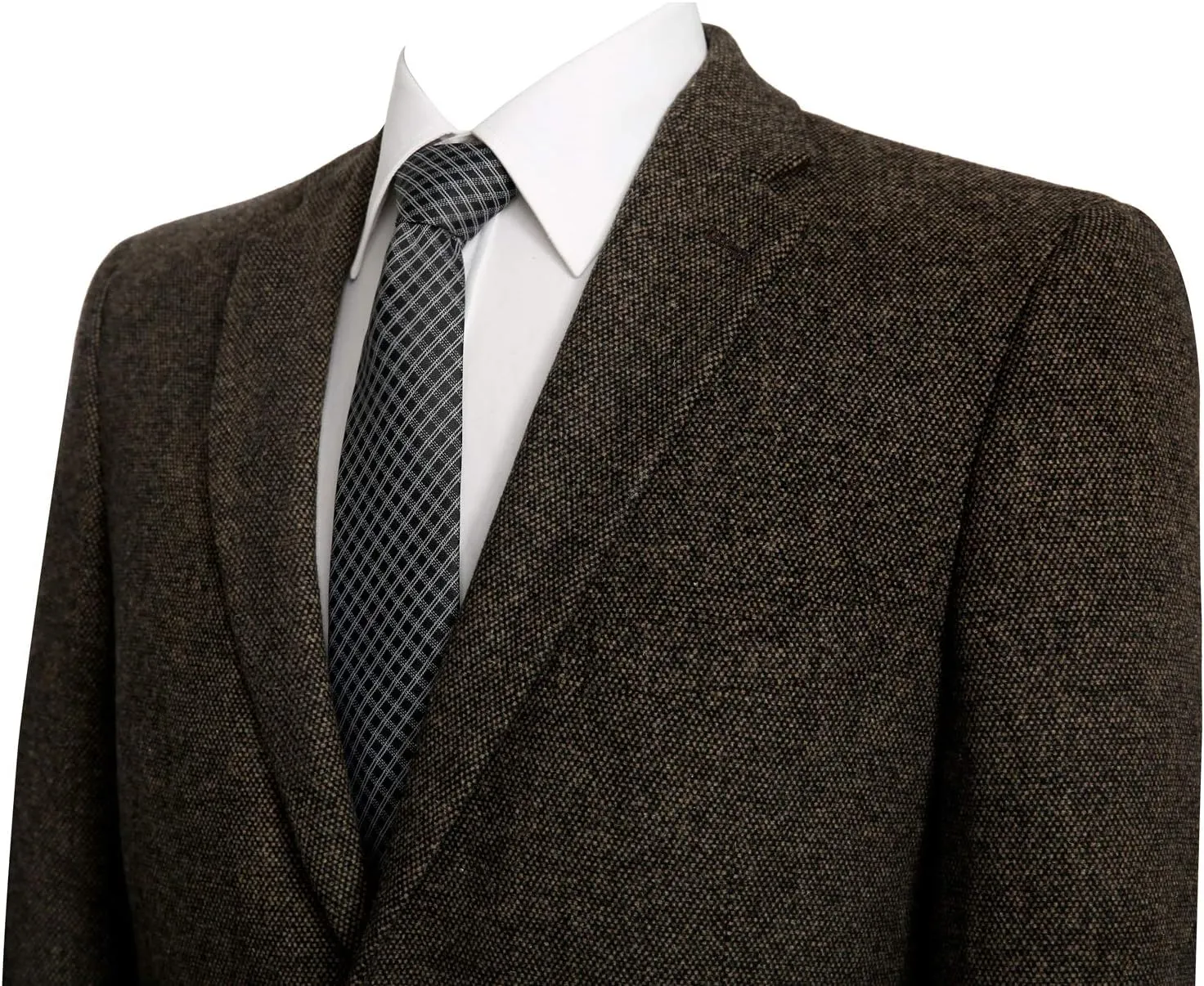 Men's Blazer Sport Coat Classic Fit Wool Blend 2 Button Business Suits Jacket