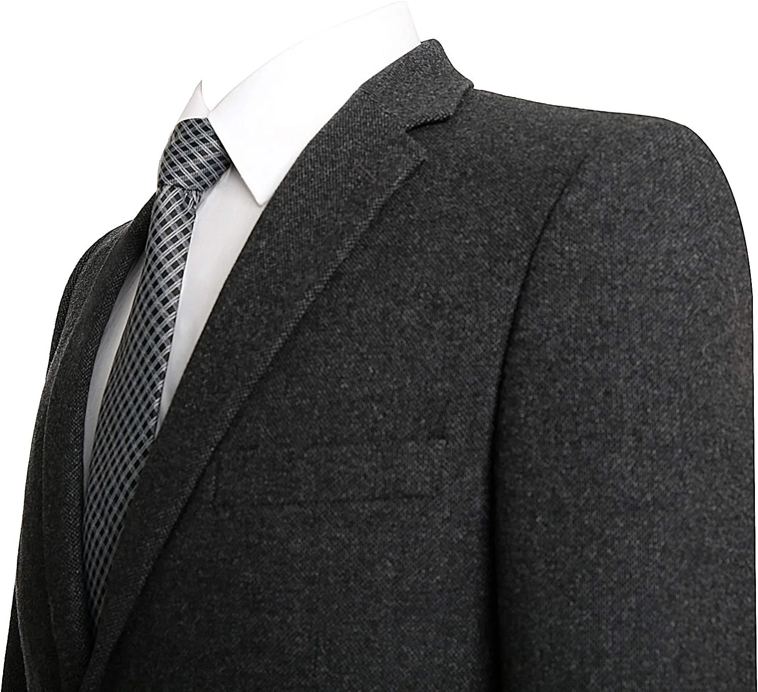 Men's Blazer Sport Coat Classic Fit Wool Blend 2 Button Business Suits Jacket
