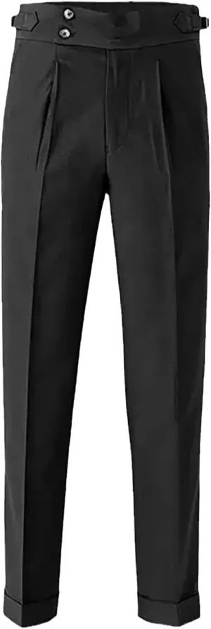 Men's Casual Pants Elastic Waisted Slim Fit Solid Work Pant Lightweight Summer Casual Outdoor Trousers