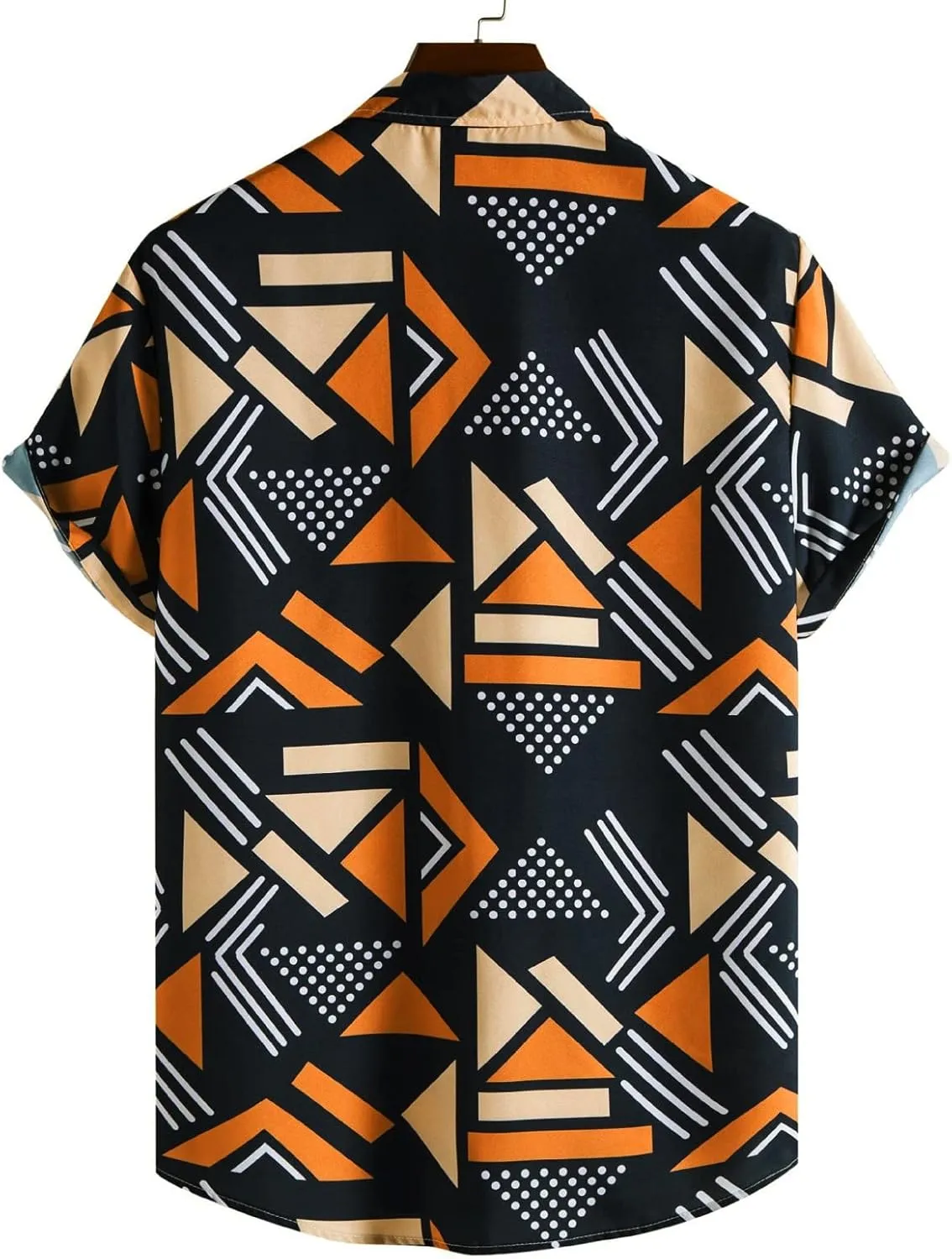 Mens Funny Hawaiian Shirts Casual Mens Bowling Shirt Print Shirts Short Sleeve Casual Button Shirt Loose Beach Shirts