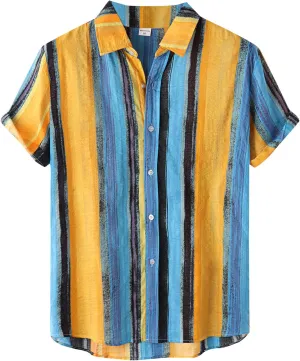 Mens Funny Hawaiian Shirts Costume Dress Shirts Mens Short Sleeve Button Down Shirt Dress Shirts Christmas Shirts for