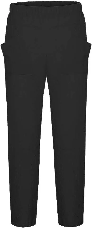 Mens Linen Pants Big and Tall Trendy Tapered Pants Lightweight Elastic Waist Joggers Casual Summer Lounge Pants