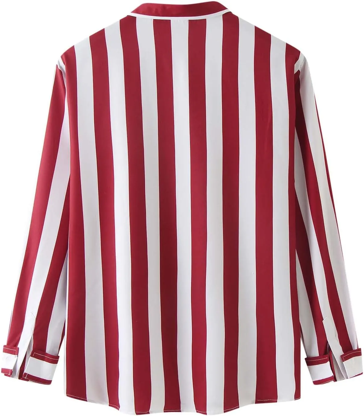 Men's Long Sleeve Shirts Stripe Button Down Pocket Lapel Quick-Dry Loose Fit Casual Classic Cool Stylish Lightweight Shirt