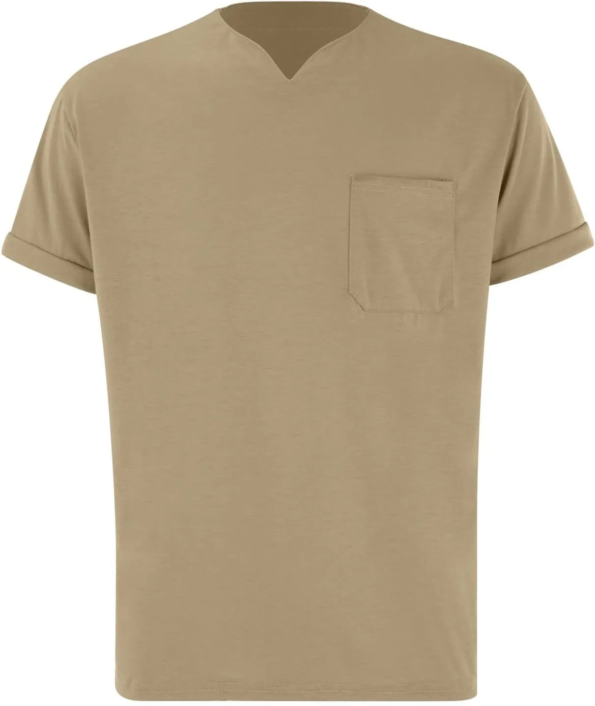 Mens Muscle Slim Fit T Shirts Short Sleeve Casual Business Work Shirts Fashion Fitness Muscle V Neck Gym Workout Tee Shirts