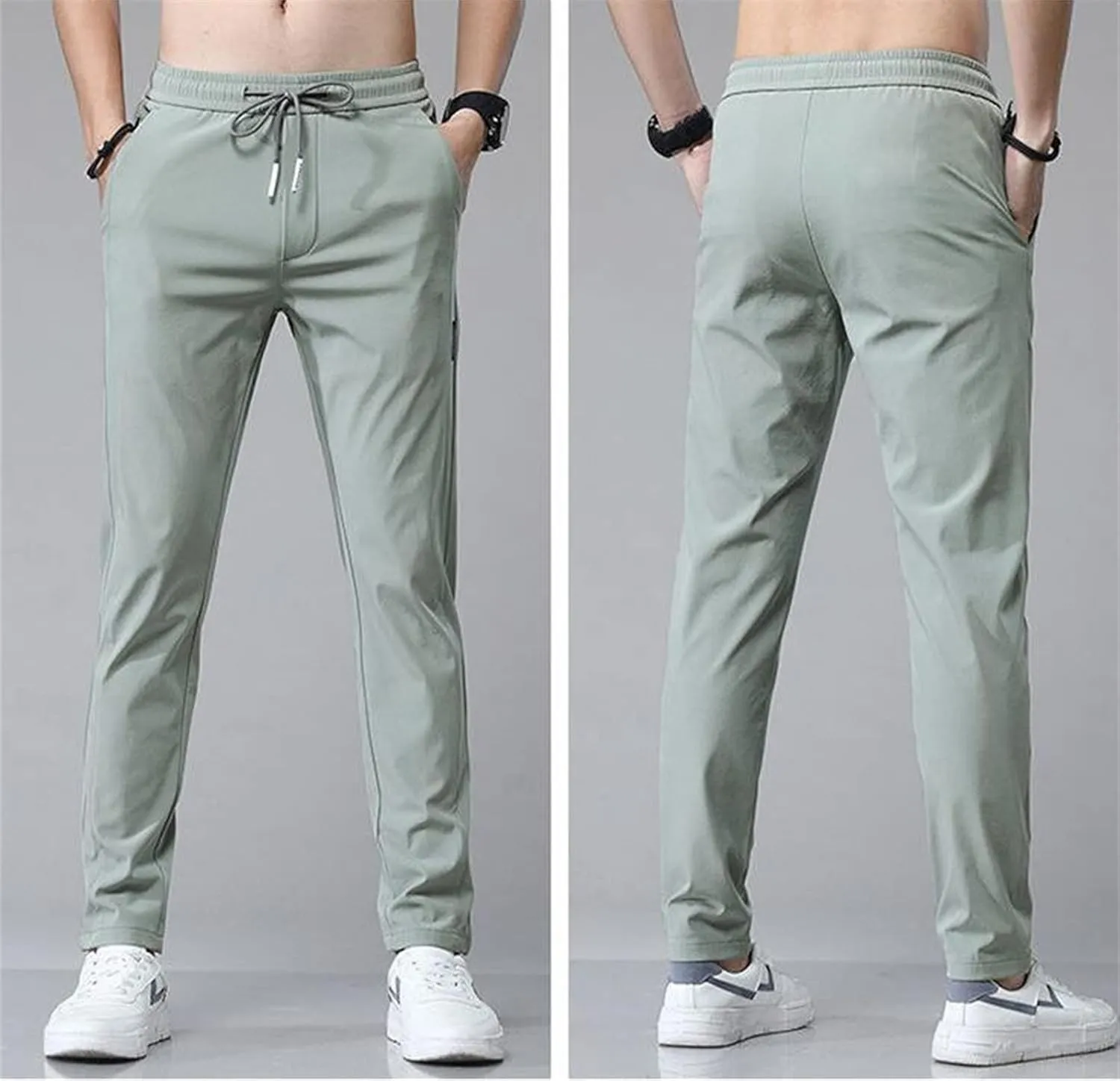 Mens Pants, Ultra Stretch Quick Drying Pants, Loose Fit Casual Jogging Trousers for Running Workout Training