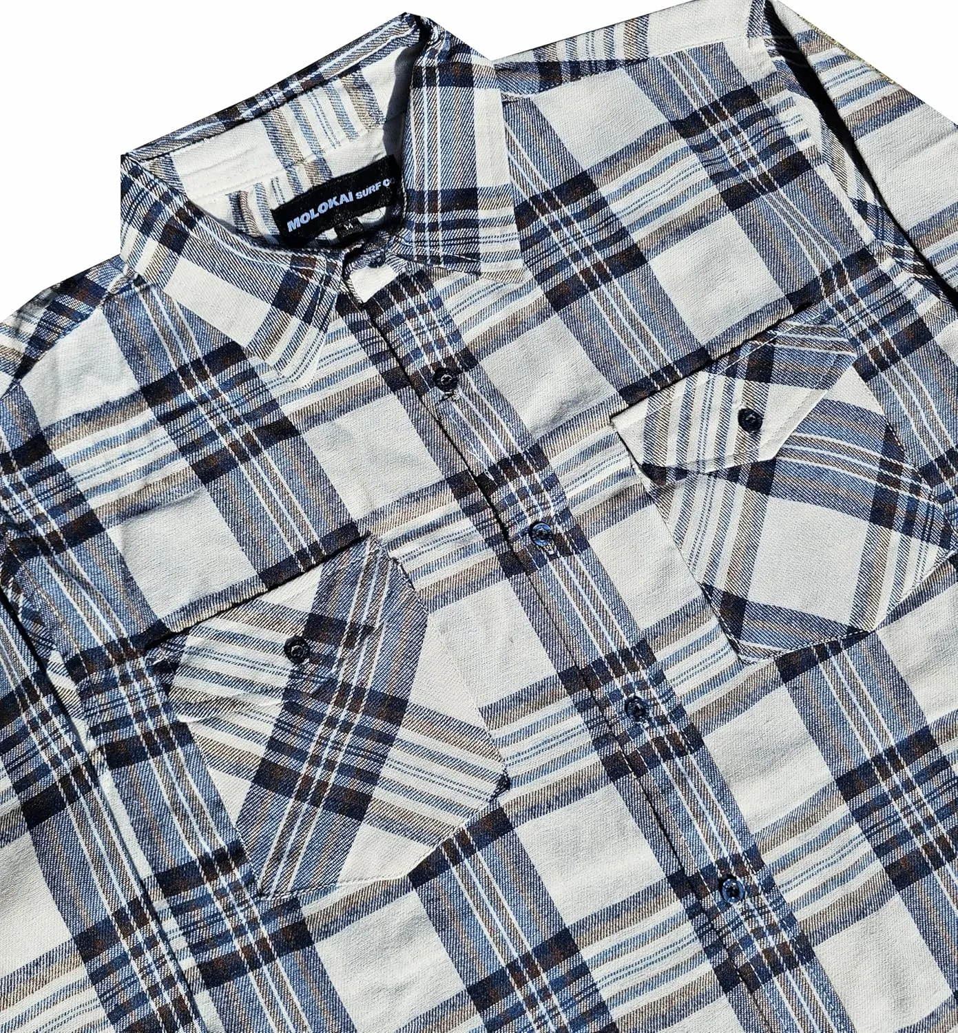 Mens Plaid Button Down Long Sleeve Flannel Shirts
