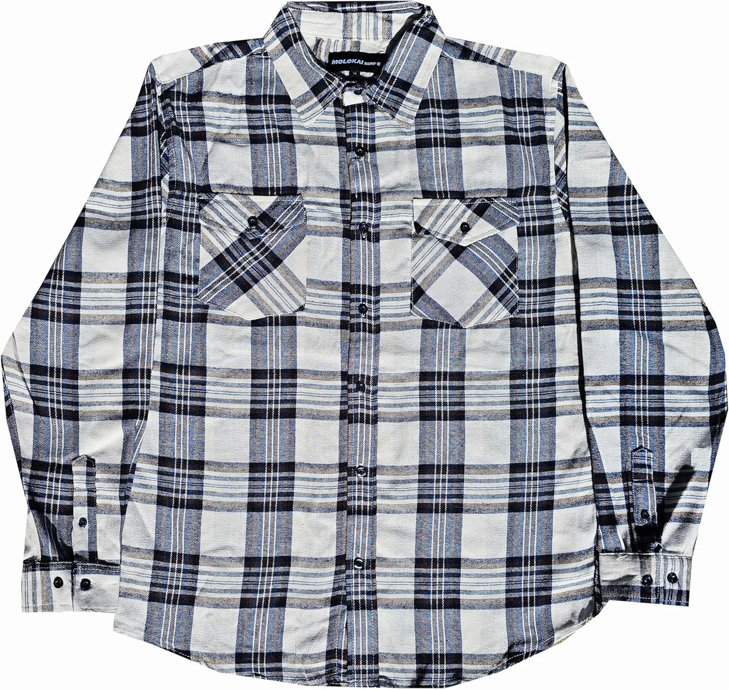 Mens Plaid Button Down Long Sleeve Flannel Shirts