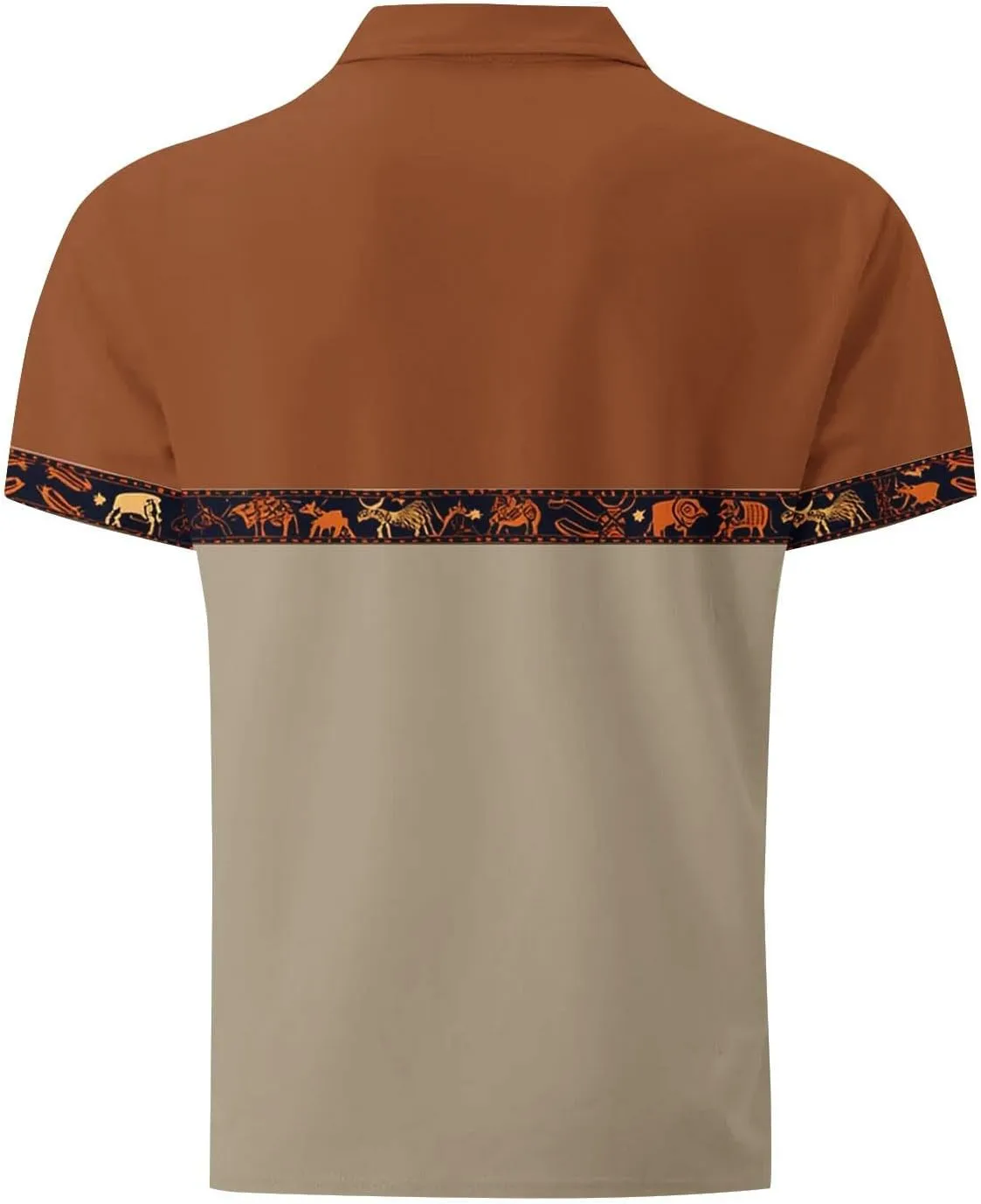 Mens Polo Shirts Moisture Wicking Short Sleeve Printed Quick Dry Athletic Golf Tees Performance Golf Shirts