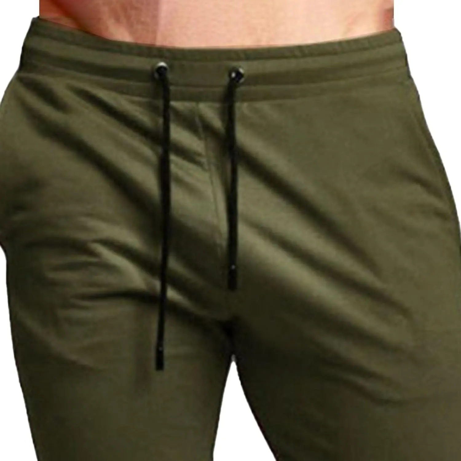 Men's Sports Jogging Stretch Pants Casual Workout Athletic Running Slack Slim Fit Sweatpants with Pockets