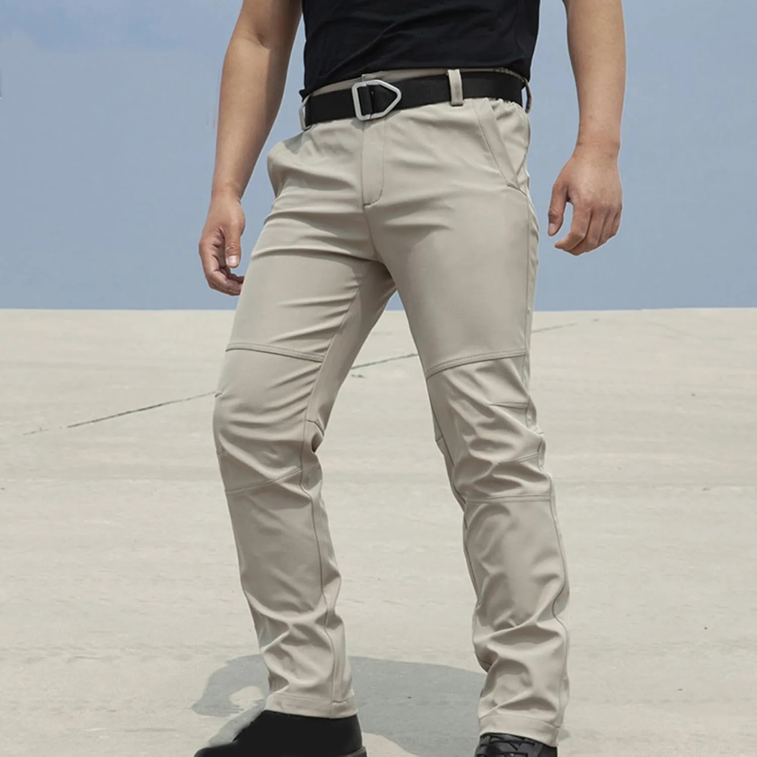 Mens Stretch Waterproof Golf Pants Lightweight Hiking Tactical Work Pants Outdoor Casual Dress Trousers with Pockets
