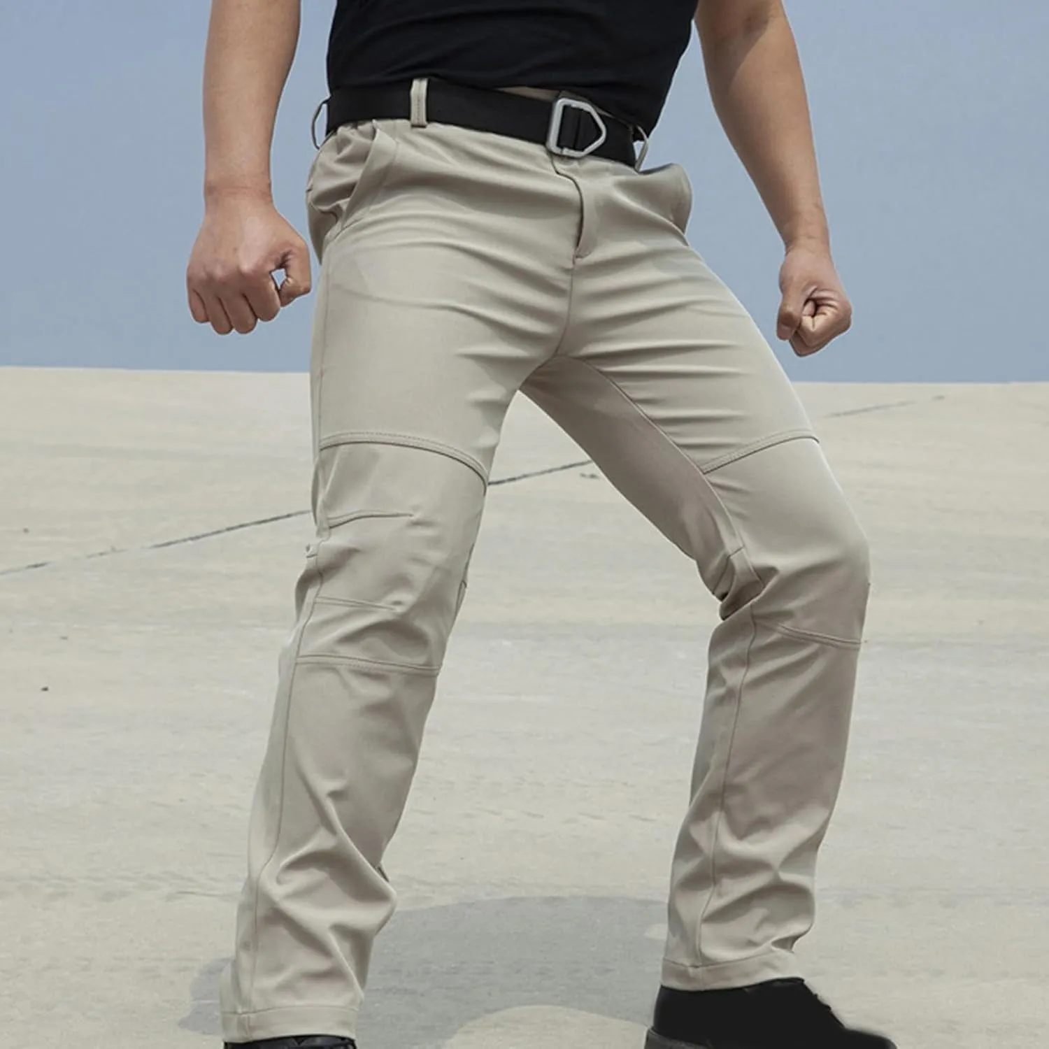 Mens Stretch Waterproof Golf Pants Lightweight Hiking Tactical Work Pants Outdoor Casual Dress Trousers with Pockets